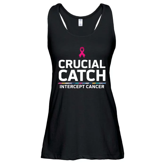 Crucial Catch Intercept Cancer Support Ladies Essential Flowy Tank