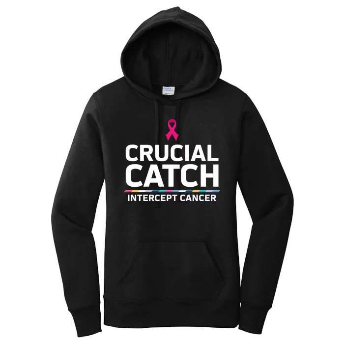 Crucial Catch Intercept Cancer Support Women's Pullover Hoodie