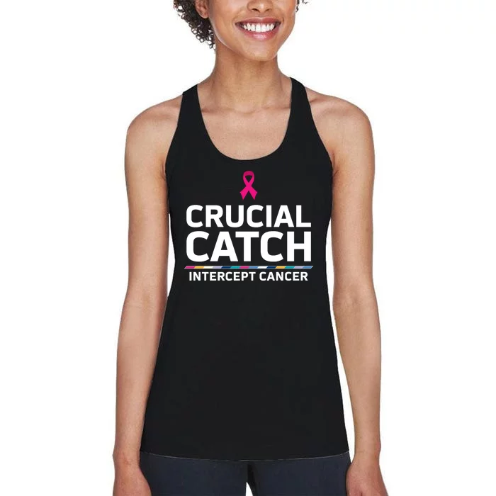 Crucial Catch Intercept Cancer Support Women's Racerback Tank