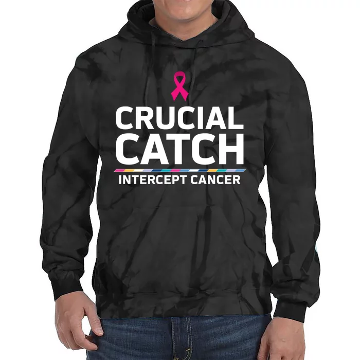 Crucial Catch Intercept Cancer Support Tie Dye Hoodie