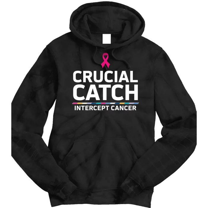 Crucial Catch Intercept Cancer Support Tie Dye Hoodie