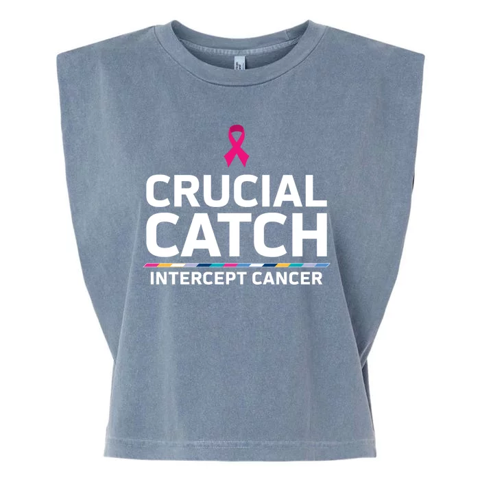 Crucial Catch Intercept Cancer Support Garment-Dyed Women's Muscle Tee