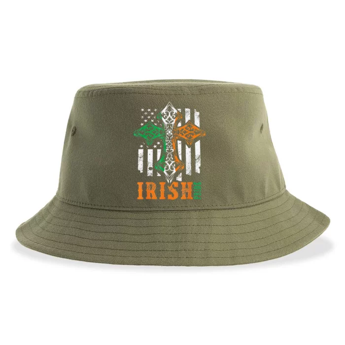 Celtic Cross Irish Pride Saint Patrick's Day Sustainable Bucket Hat