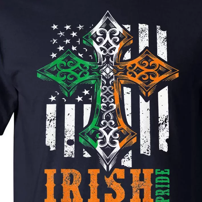 Celtic Cross Irish Pride Saint Patrick's Day Tall T-Shirt