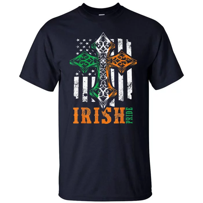 Celtic Cross Irish Pride Saint Patrick's Day Tall T-Shirt