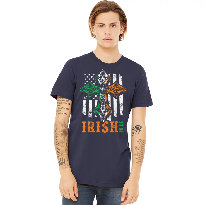 Celtic Cross Irish Pride Saint Patrick's Day Premium T-Shirt