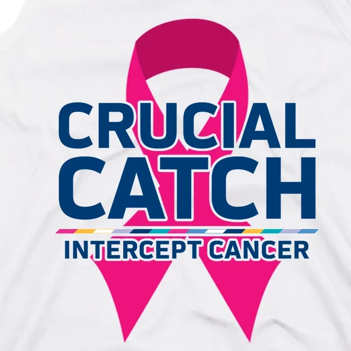 Crucial Catch Intercept Cancer Pink Ribbon Tank Top