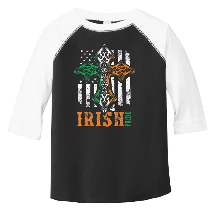 Celtic Cross Irish Pride Saint Patrick's Day Toddler Fine Jersey T-Shirt