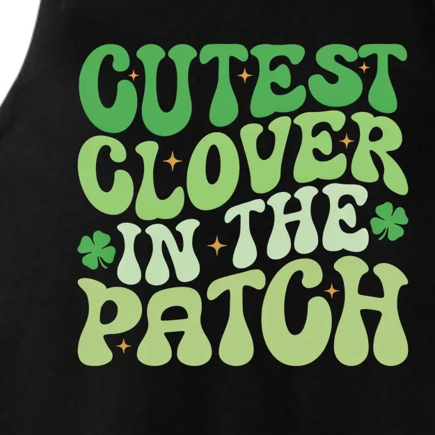 Cutest Clover In The Patch Cute Shamrock St PatrickS Day Gift Ladies Tri-Blend Wicking Tank