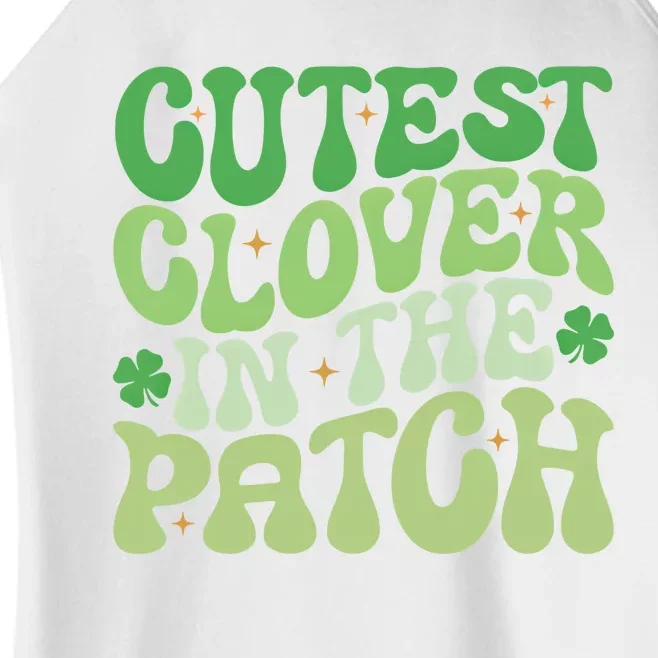 Cutest Clover In The Patch Cute Shamrock St PatrickS Day Gift Women’s Perfect Tri Rocker Tank