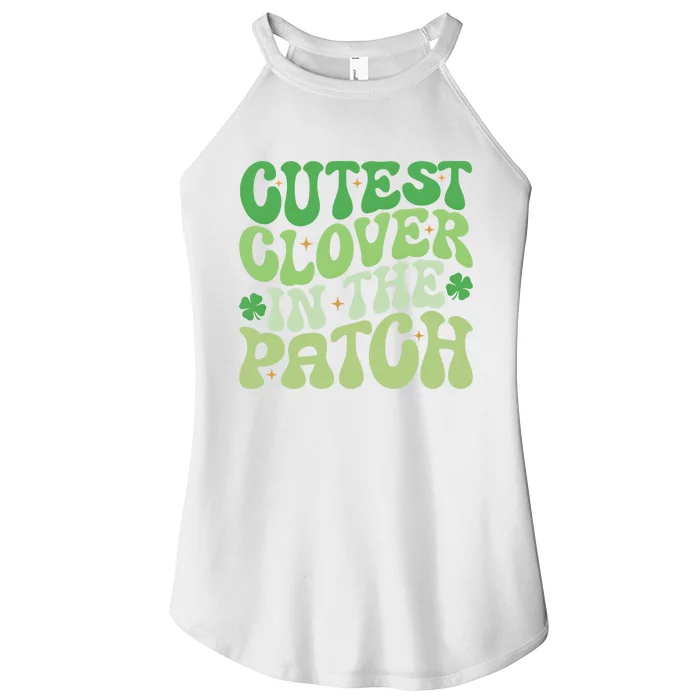 Cutest Clover In The Patch Cute Shamrock St PatrickS Day Gift Women’s Perfect Tri Rocker Tank