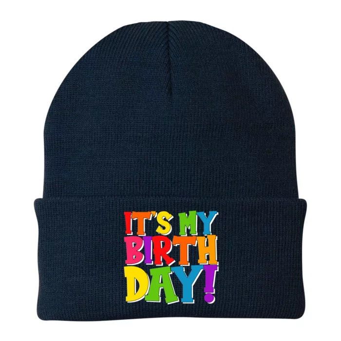 Cute Colorful It's My Birthday Knit Cap Winter Beanie