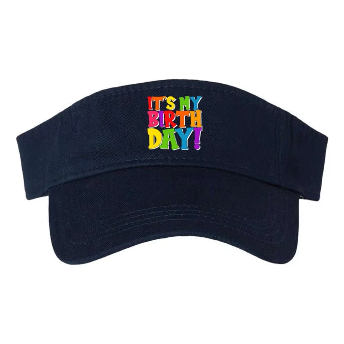 Cute Colorful It's My Birthday Valucap Bio-Washed Visor