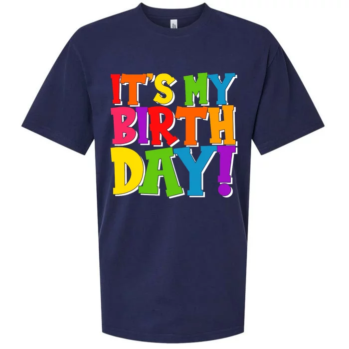 Cute Colorful It's My Birthday Sueded Cloud Jersey T-Shirt