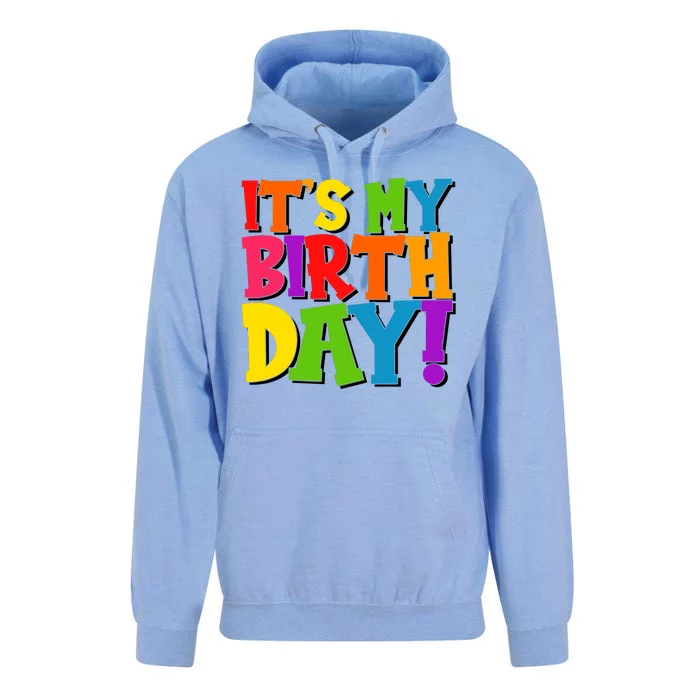 Cute Colorful It's My Birthday Unisex Surf Hoodie