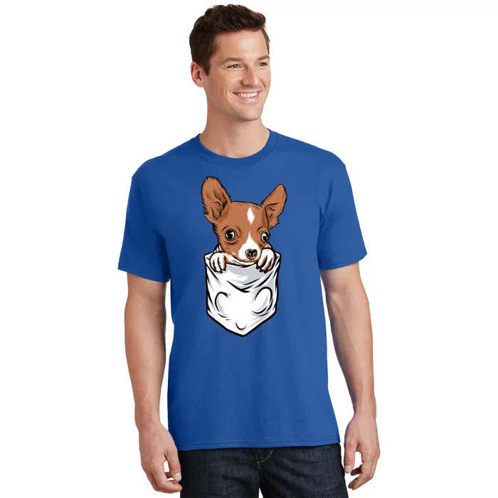 Cute Chihuahua In Your Pocket Christmas Cute Gift T-Shirt