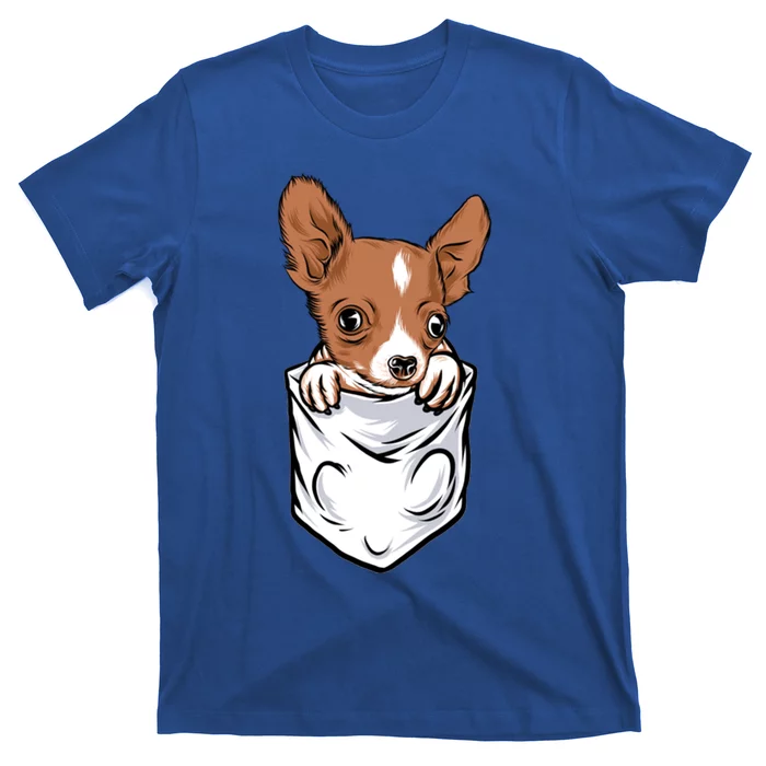 Cute Chihuahua In Your Pocket Christmas Cute Gift T-Shirt