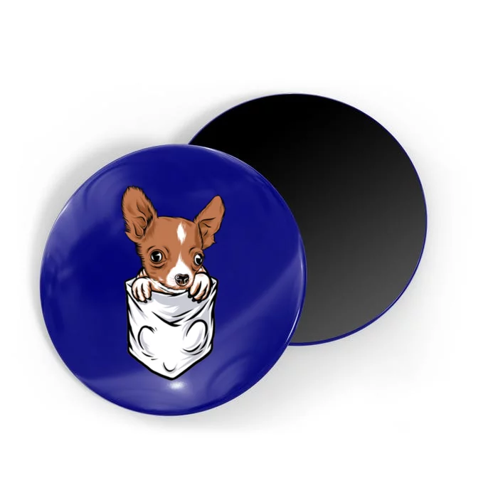 Cute Chihuahua In Your Pocket Christmas Cute Gift Magnet