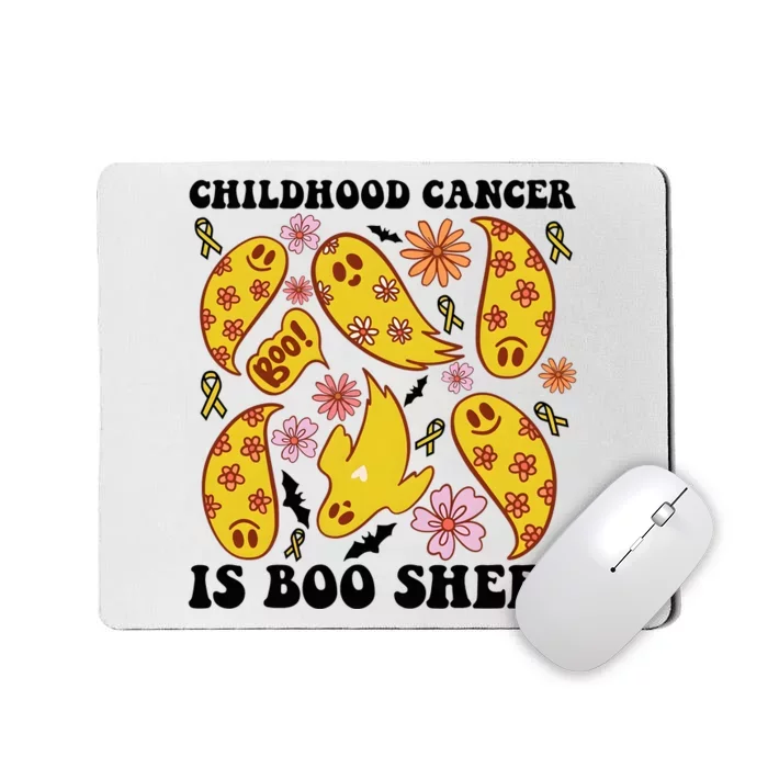 Childhood Cancer Is Boo Sheet Cancer Awareness Month Halloween Mousepad