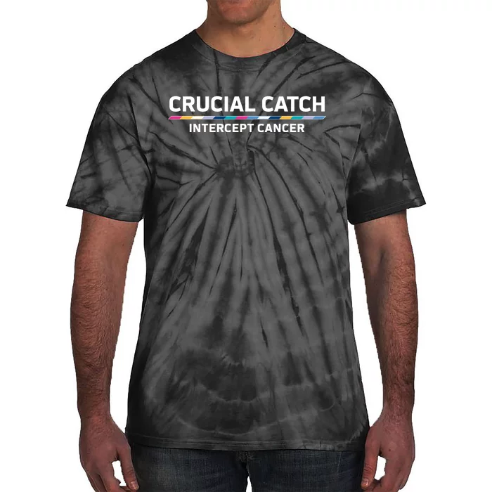 Crucial Catch Intercept Cancer Breast Breast Cancer Awareness Tie-Dye T-Shirt