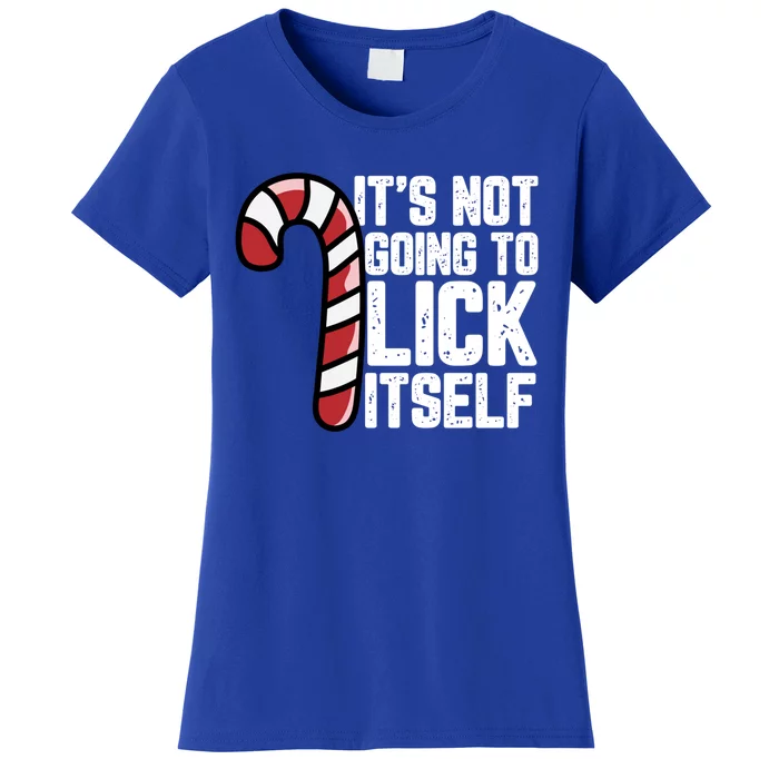 Candy Cane Inappropriate Adult Humor Funny Christmas Funny Gift Women's T-Shirt