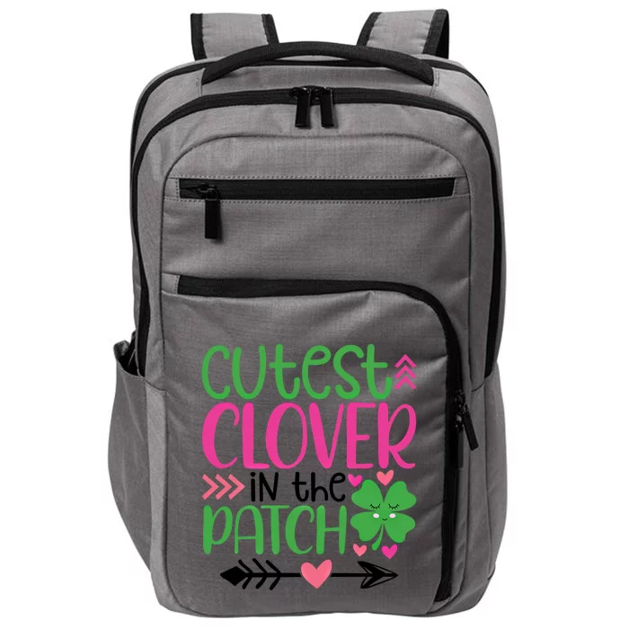 Cutest Clover In The Patch Four Leaf Clover Gift Impact Tech Backpack