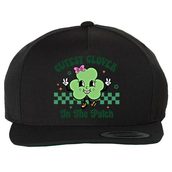 Cutest Clover In The Patch St Patricks Day Great Gift Wool Snapback Cap