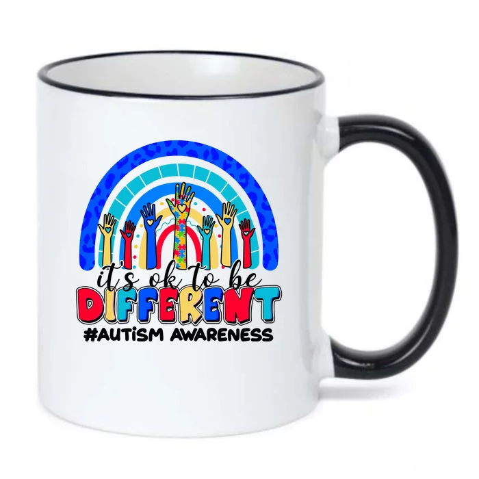 Cute Colorful It's Ok To Be Different #Autism Awareness Black Color Changing Mug