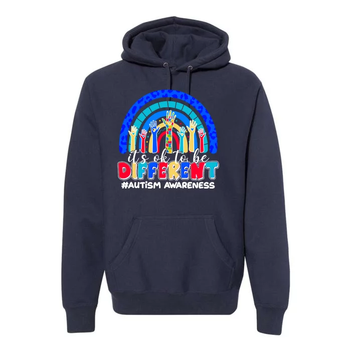 Cute Colorful It's Ok To Be Different #Autism Awareness Premium Hoodie