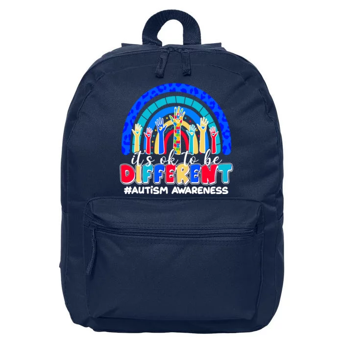 Cute Colorful It's Ok To Be Different #Autism Awareness 16 in Basic Backpack