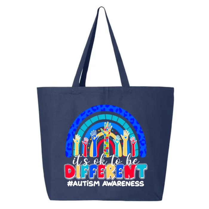 Cute Colorful It's Ok To Be Different #Autism Awareness 25L Jumbo Tote