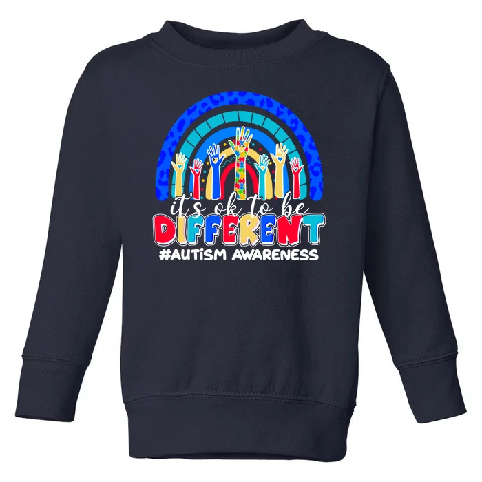 Cute Colorful It's Ok To Be Different #Autism Awareness Toddler Sweatshirt