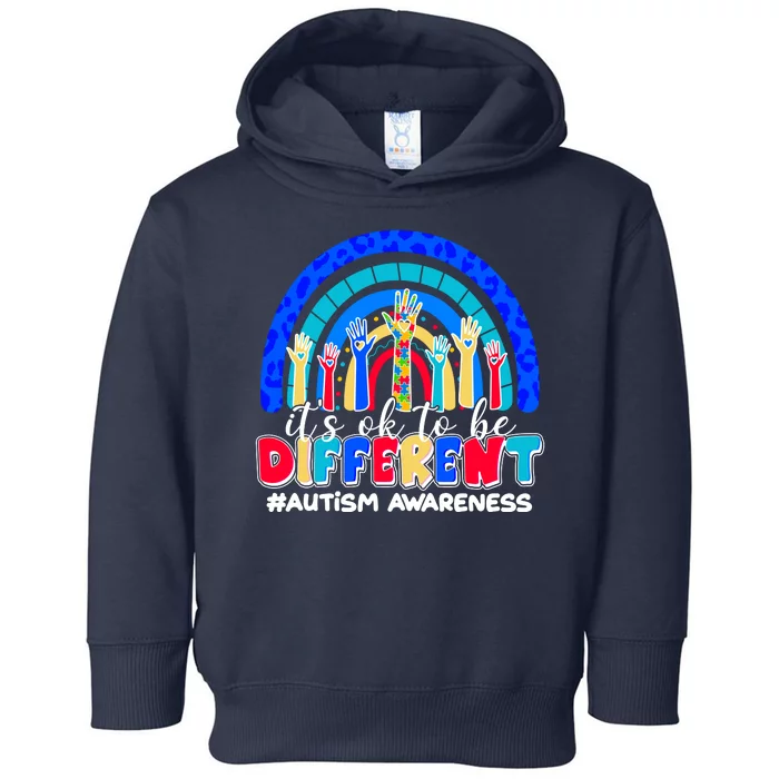 Cute Colorful It's Ok To Be Different #Autism Awareness Toddler Hoodie