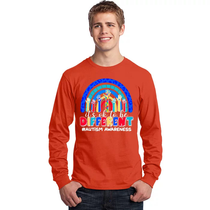 Cute Colorful It's Ok To Be Different #Autism Awareness Long Sleeve Shirt