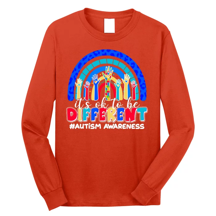 Cute Colorful It's Ok To Be Different #Autism Awareness Long Sleeve Shirt