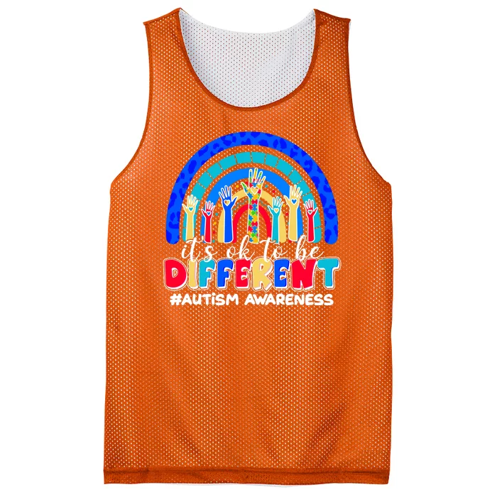 Cute Colorful It's Ok To Be Different #Autism Awareness Mesh Reversible Basketball Jersey Tank