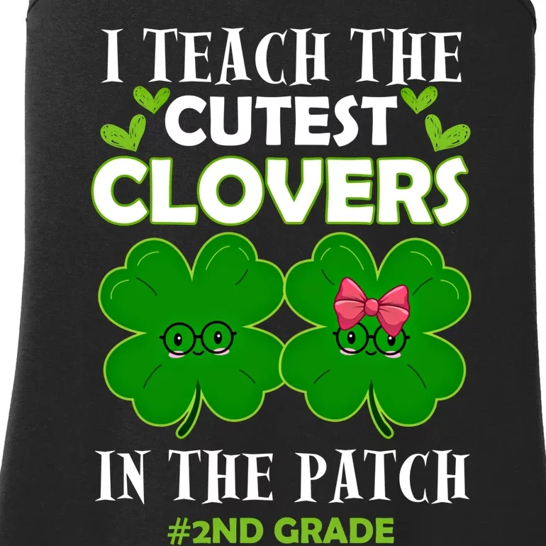 Cutest Clovers In Patch St PatrickS Day 2nd Grade Teacher Funny Gift Ladies Essential Tank