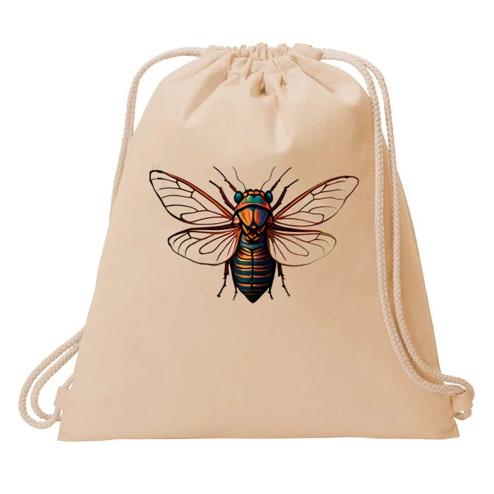 Cicada Drawstring Bag