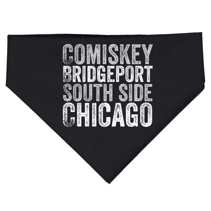 Classic Chicago Illinois Baseball Fan Comiskey Retro Vintage Funny Gift USA-Made Doggie Bandana