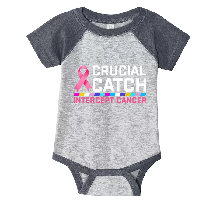 Crucial Catch Intercept Cancer Pullover Infant Baby Jersey Bodysuit