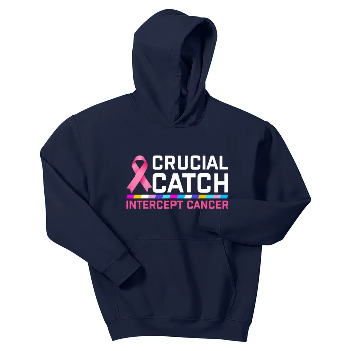 Crucial Catch Intercept Cancer Pullover Kids Hoodie