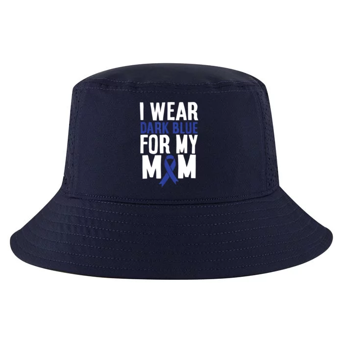 Colon Cancer I Wear For Mom Colon Cancer Support Cool Comfort Performance Bucket Hat