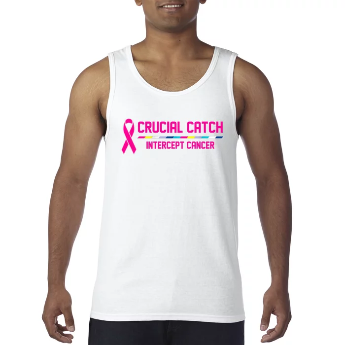 Crucial Catch Intercept Cancer Breast Breast Cancer Awareness Tank Top