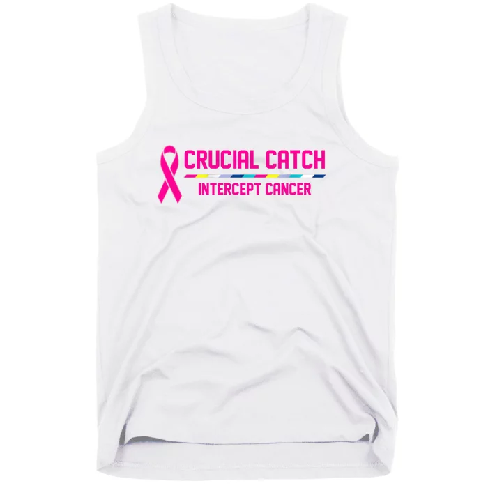 Crucial Catch Intercept Cancer Breast Breast Cancer Awareness Tank Top