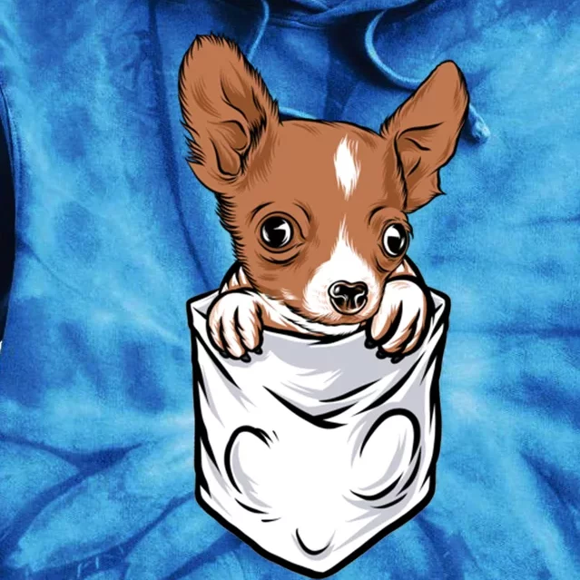 Cute Chihuahua In Your Pocket Christmas Gift Tie Dye Hoodie