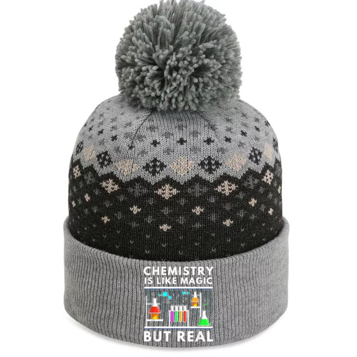 Chemist Chemistry Is Like Magic Science Teacher The Baniff Cuffed Pom Beanie