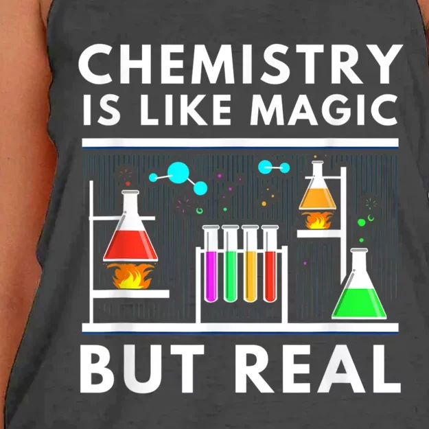 Chemist Chemistry Is Like Magic Science Teacher Women's Knotted Racerback Tank