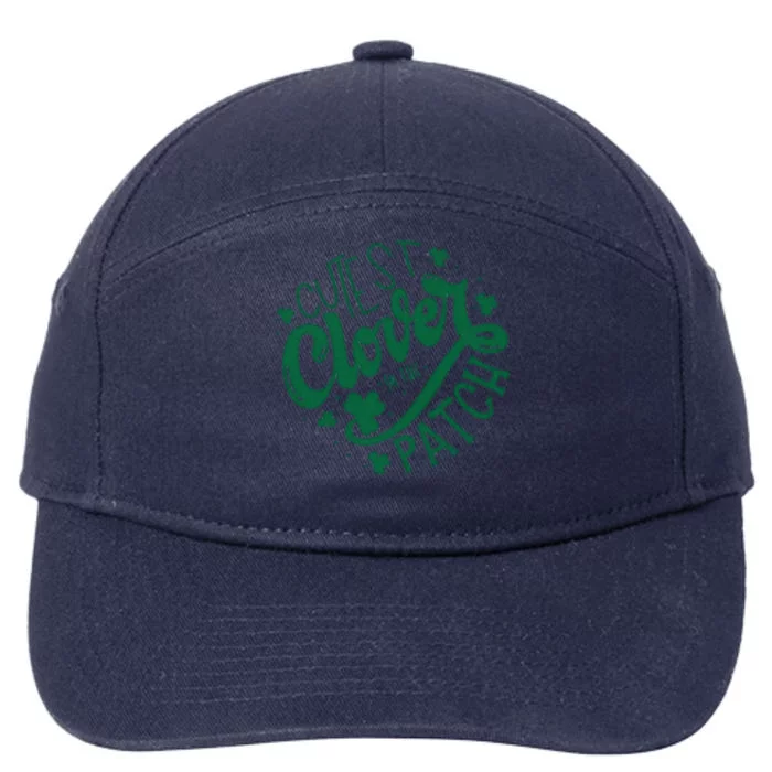 Cutest Clover In The Patch Funny St Patricks Day 7-Panel Snapback Hat