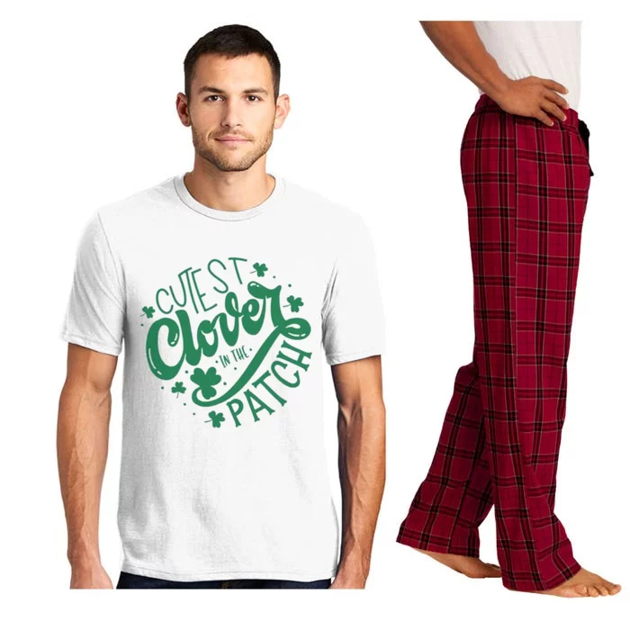 Cutest Clover In The Patch Funny St Patricks Day Pajama Set