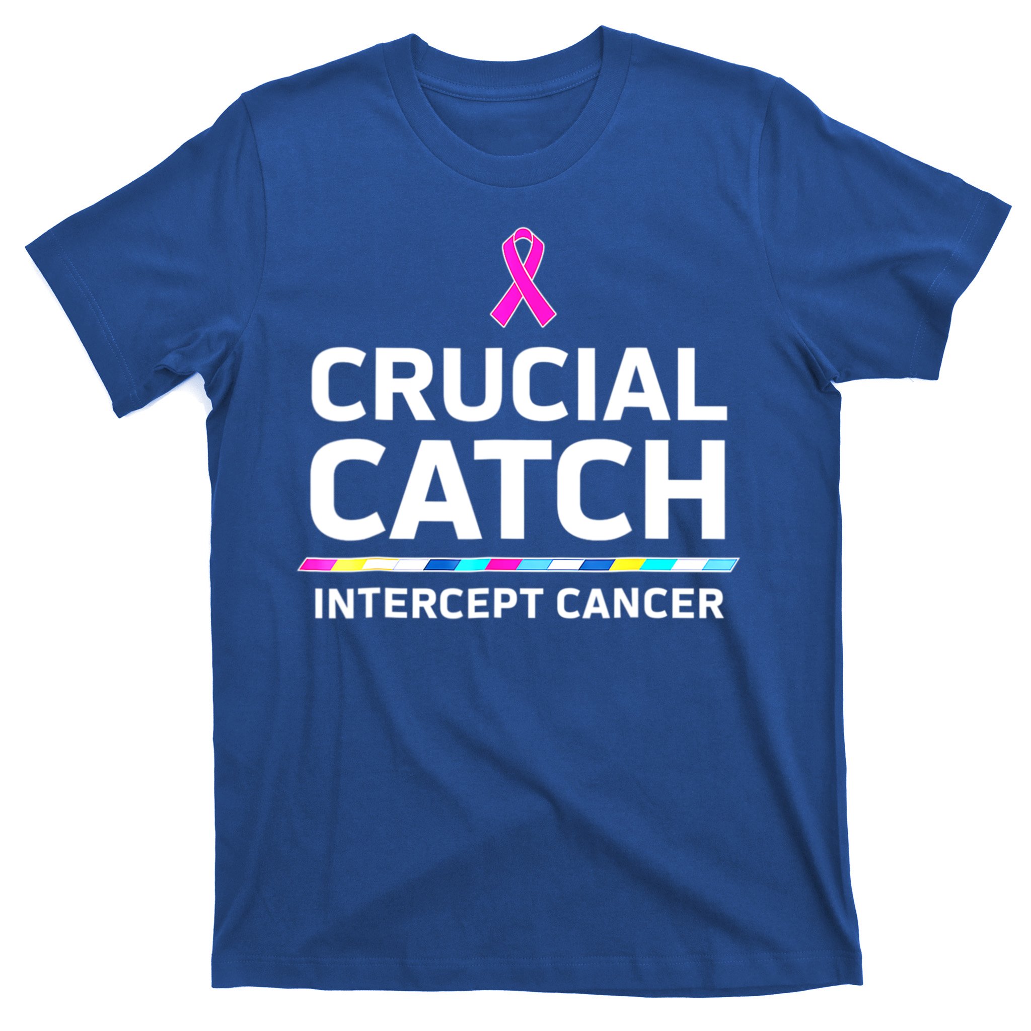 TeeShirtPalace Crucial Catch Intercept Cancer Awareness Hoodie